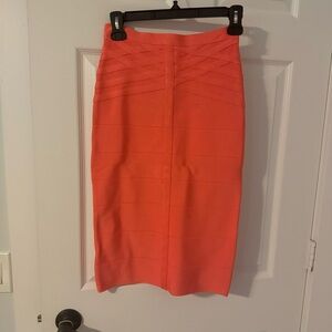 Bebe Orange Skirt
